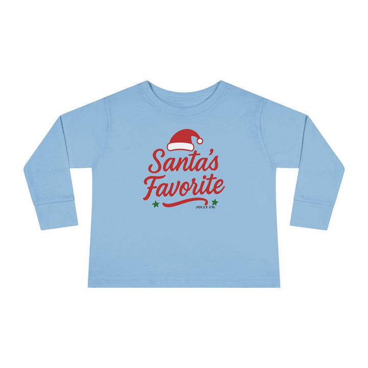 Santa's Favorite Toddler Long Sleeve Tee - Jolly Co Creations