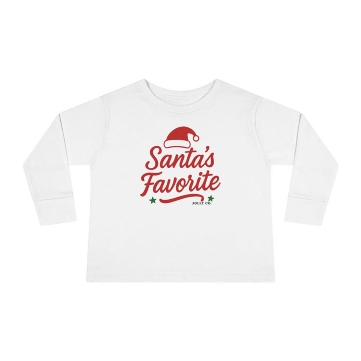 Santa's Favorite Toddler Long Sleeve Tee - Jolly Co Creations