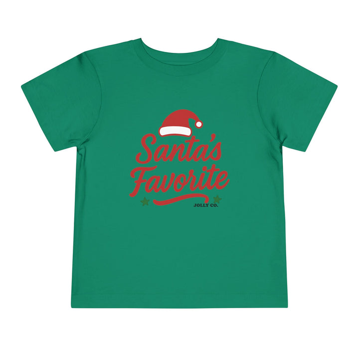 Santa's Favorite Toddler Short Sleeve Tee - Jolly Co Creations