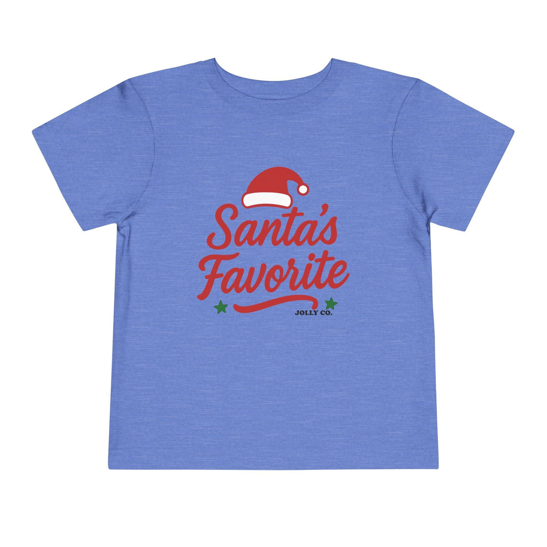 Santa's Favorite Toddler Short Sleeve Tee - Jolly Co Creations