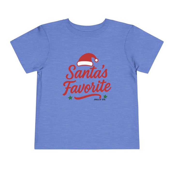 Santa's Favorite Toddler Short Sleeve Tee - Jolly Co Creations
