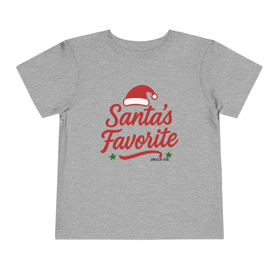 Santa's Favorite Toddler Short Sleeve Tee - Jolly Co Creations