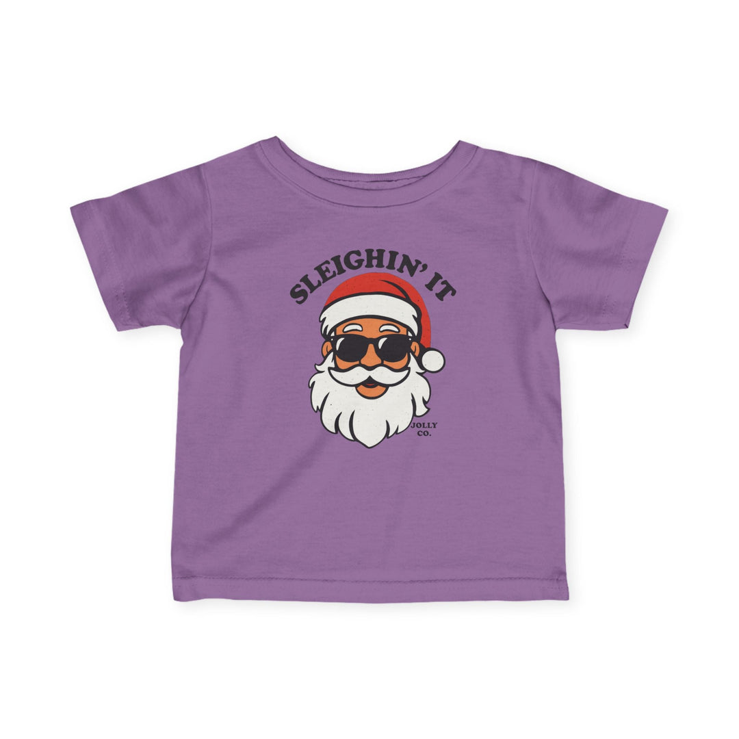 Sleighin' It Baby Short Sleeve Tee - Jolly Co Creations
