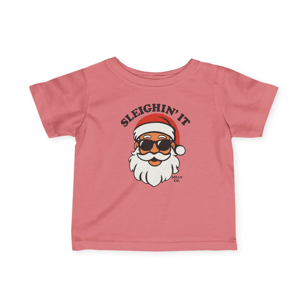 Sleighin' It Baby Short Sleeve Tee - Jolly Co Creations