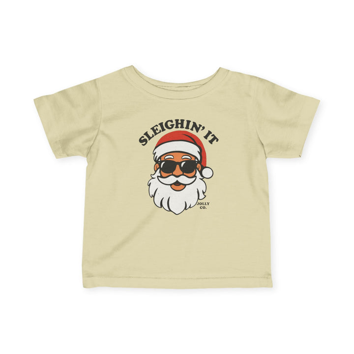 Sleighin' It Baby Short Sleeve Tee - Jolly Co Creations