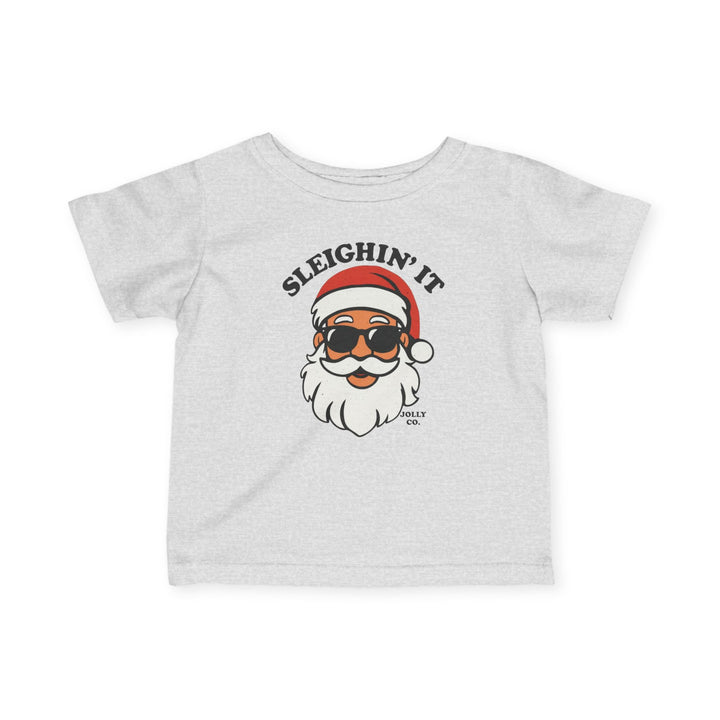 Sleighin' It Baby Short Sleeve Tee - Jolly Co Creations