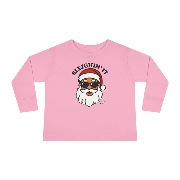 Sleighin' It Toddler Long Sleeve Tee - Jolly Co Creations