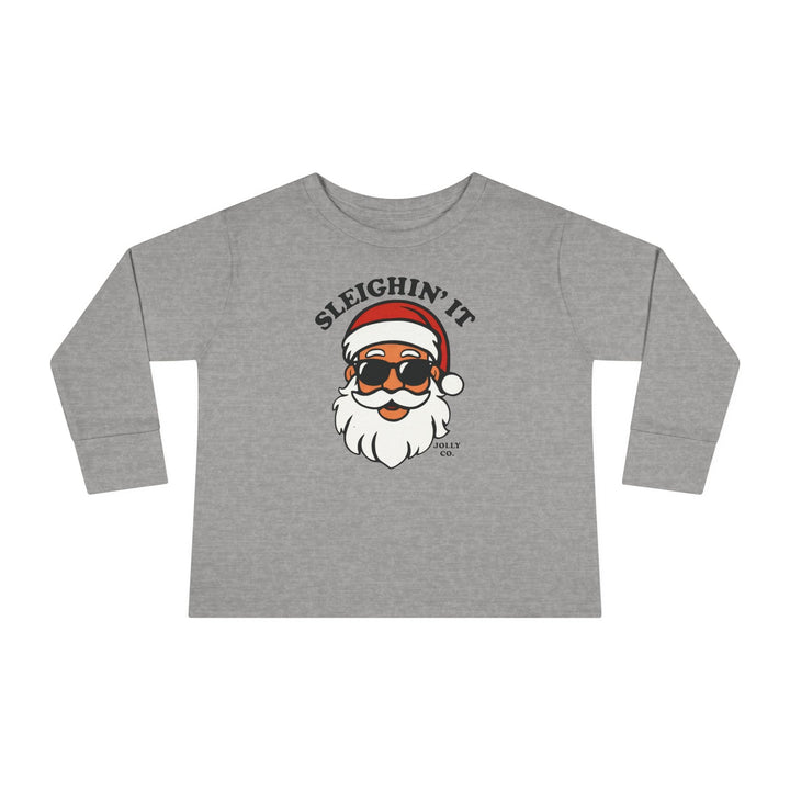 Sleighin' It Toddler Long Sleeve Tee - Jolly Co Creations