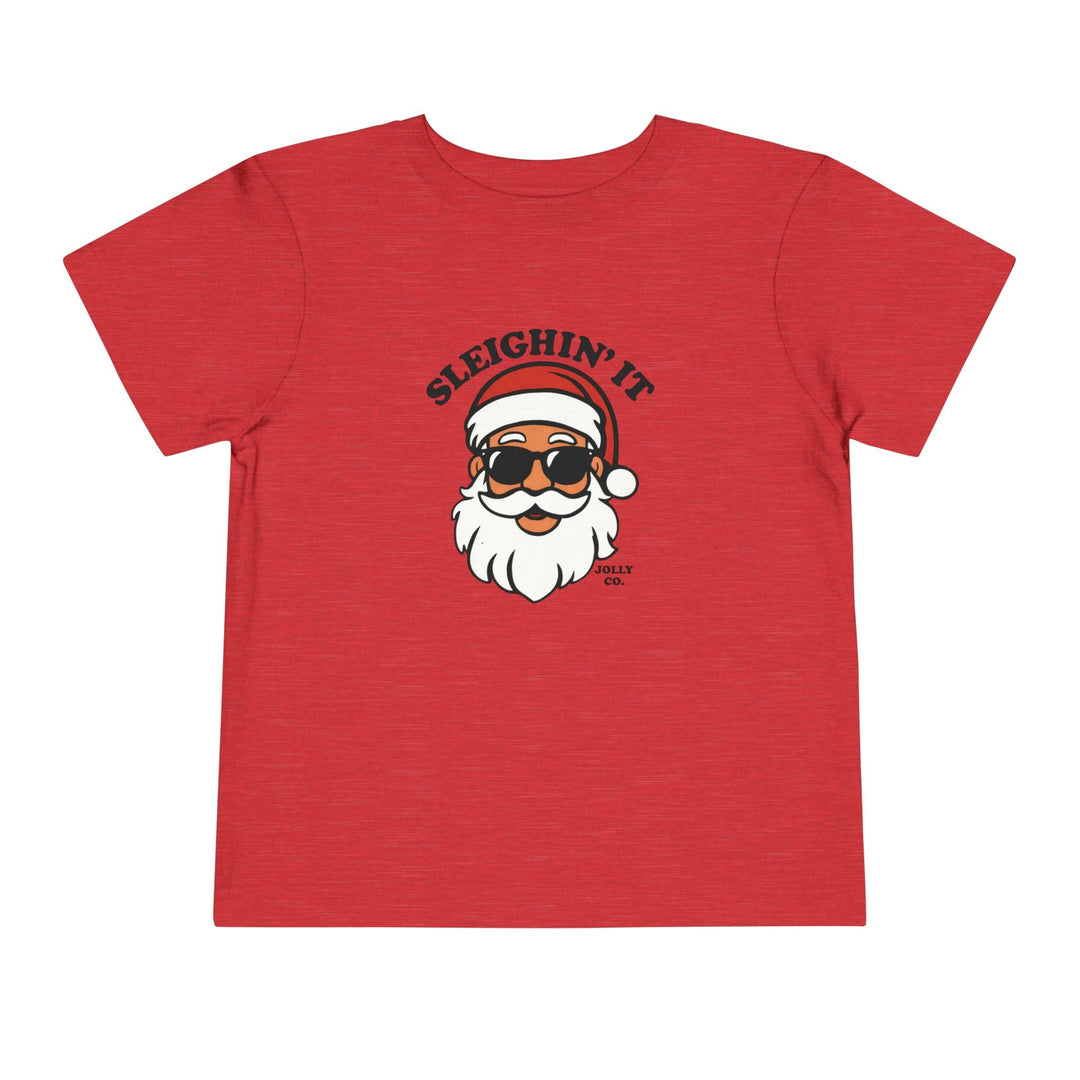 Sleighin' It Toddler Short Sleeve Tee - Jolly Co Creations