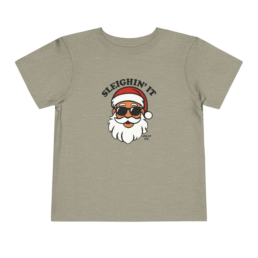 Sleighin' It Toddler Short Sleeve Tee - Jolly Co Creations