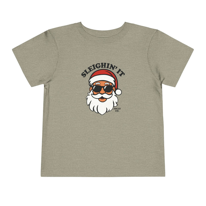 Sleighin' It Toddler Short Sleeve Tee - Jolly Co Creations
