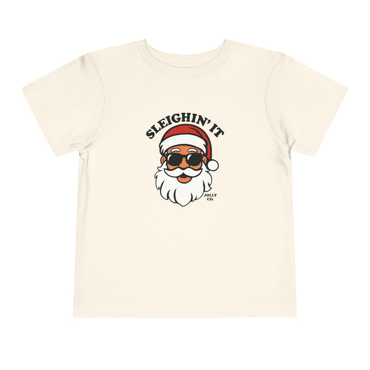 Sleighin' It Toddler Short Sleeve Tee - Jolly Co Creations