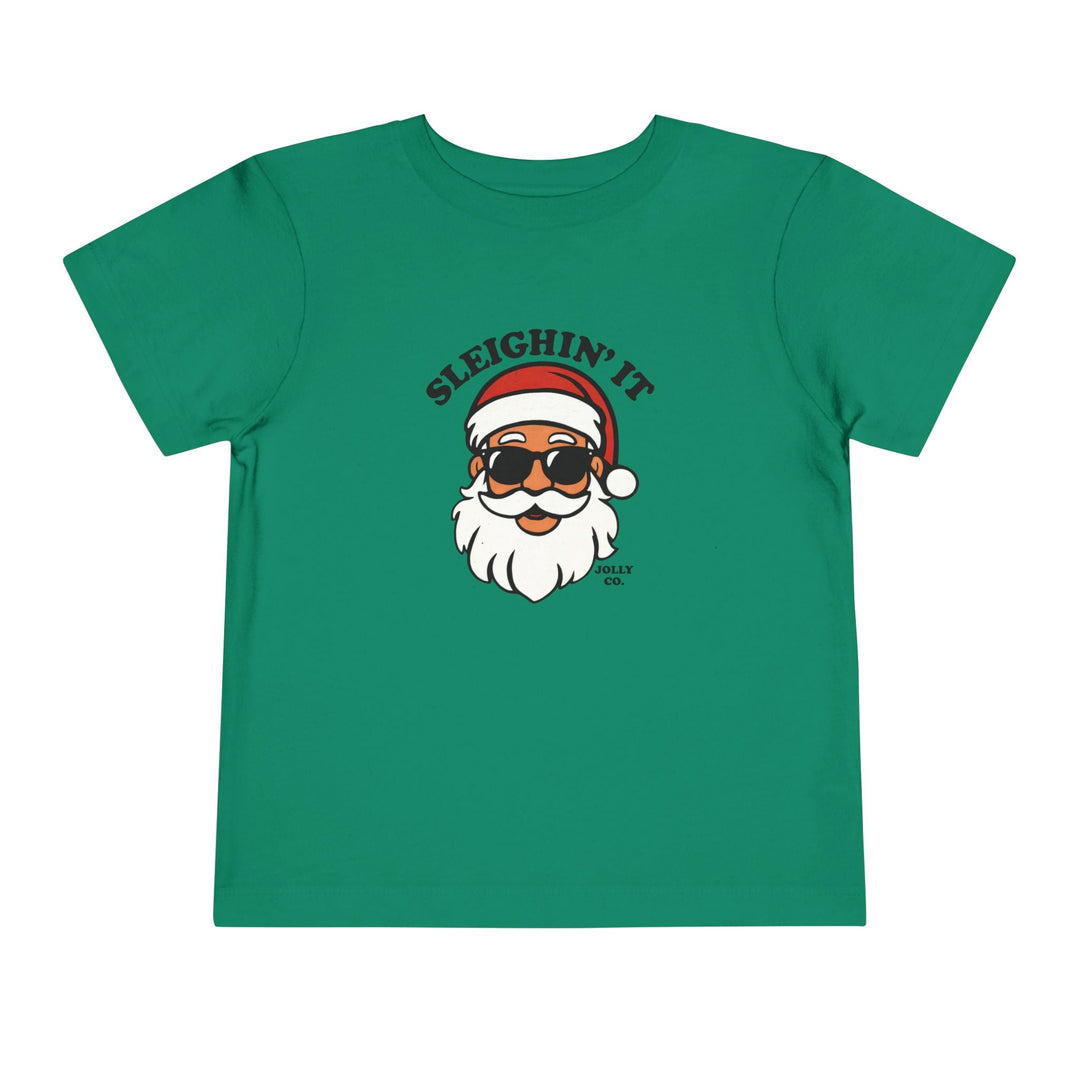 Sleighin' It Toddler Short Sleeve Tee - Jolly Co Creations