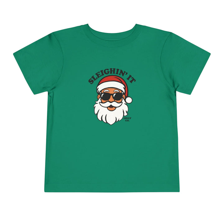 Sleighin' It Toddler Short Sleeve Tee - Jolly Co Creations