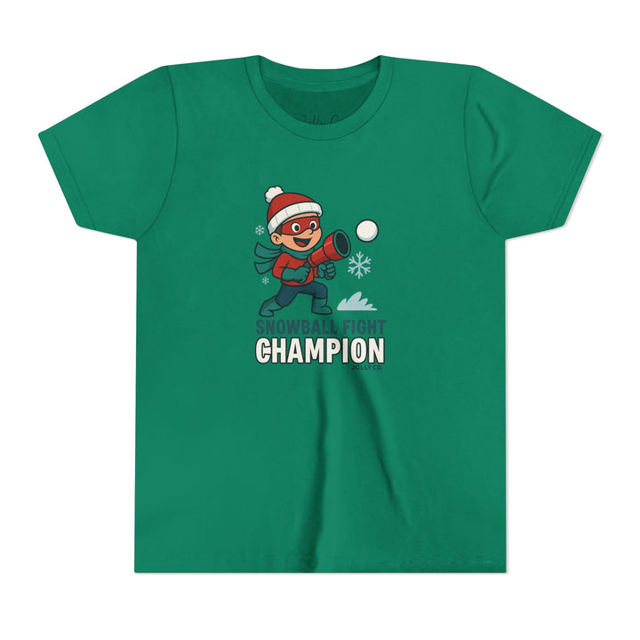 Snowball Fight Champion Kids Short Sleeve Tee - Jolly Co Creations