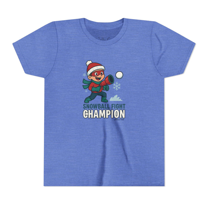 Snowball Fight Champion Kids Short Sleeve Tee - Jolly Co Creations