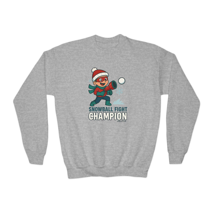Snowball Fight Champion Kids Sweatshirt - Jolly Co Creations