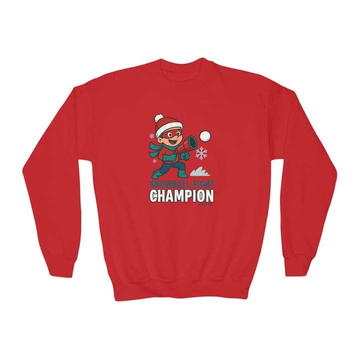 Snowball Fight Champion Kids Sweatshirt - Jolly Co Creations