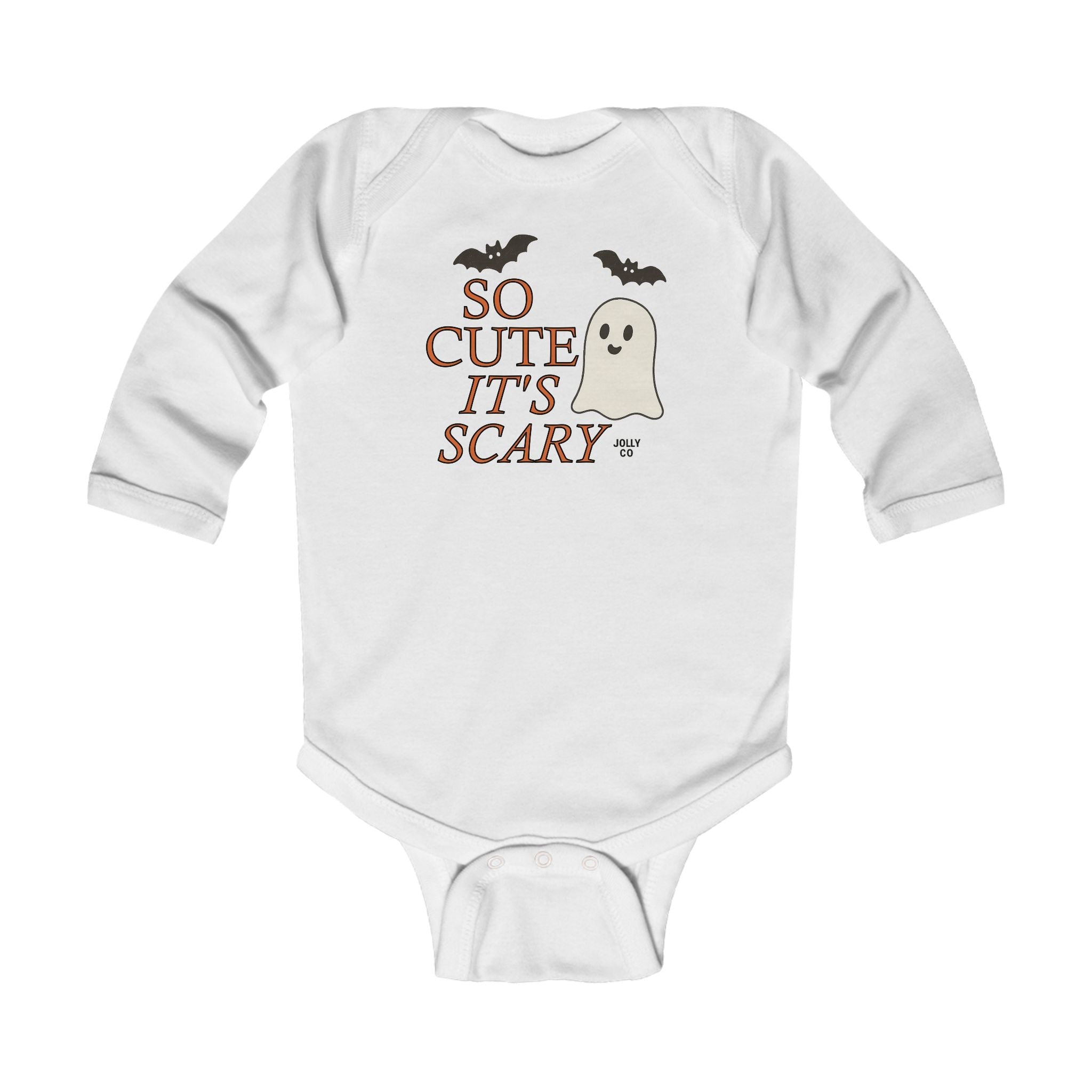 So Cute It’s Scary Baby Long Sleeve Onesie - Jolly Co Creations