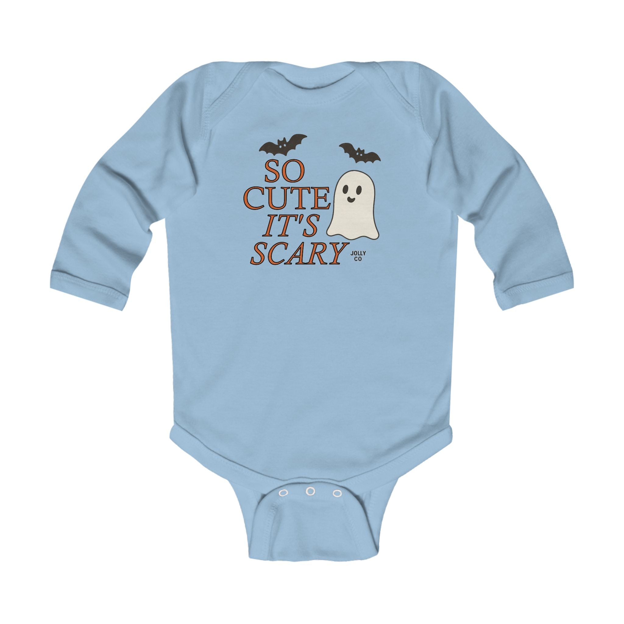 So Cute It’s Scary Baby Long Sleeve Onesie - Jolly Co Creations