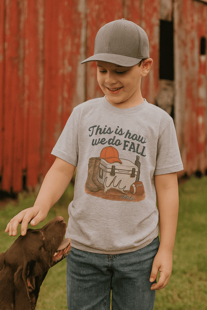 This is how we do Fall Kids Short Sleeve Tee - Jolly Co Creations