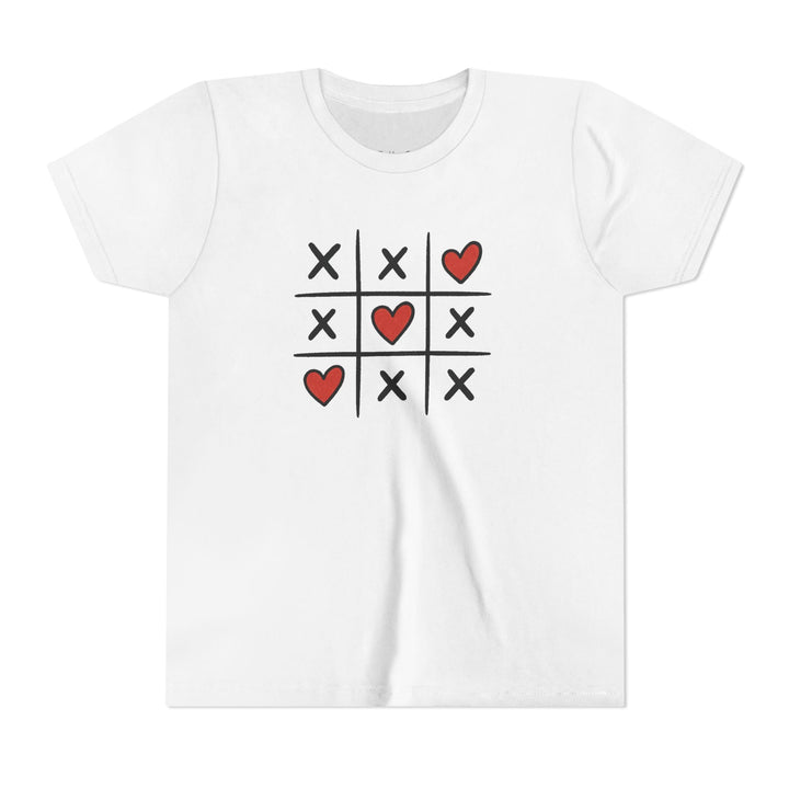 Tic - Tac - Toe Hearts Kids Short Sleeve Tee - Jolly Co Creations