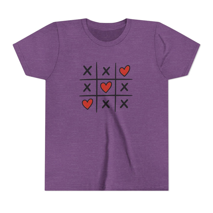 Tic - Tac - Toe Hearts Kids Short Sleeve Tee - Jolly Co Creations