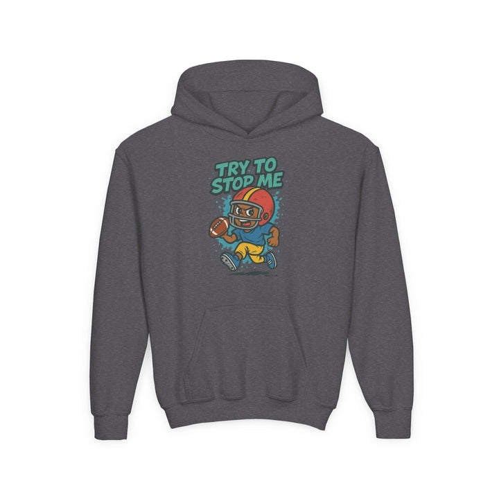 Try to Stop Me Kids Football Hoodie - Jolly Co Creations26469855