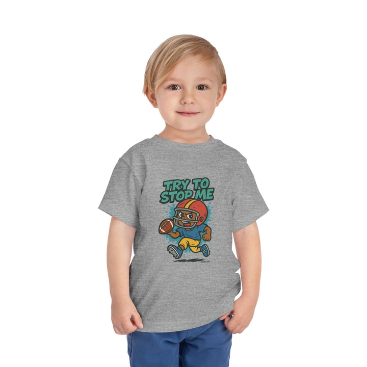 Try to Stop Me, Toddler Football Short Sleeve Tee - Jolly Co Creations27354591