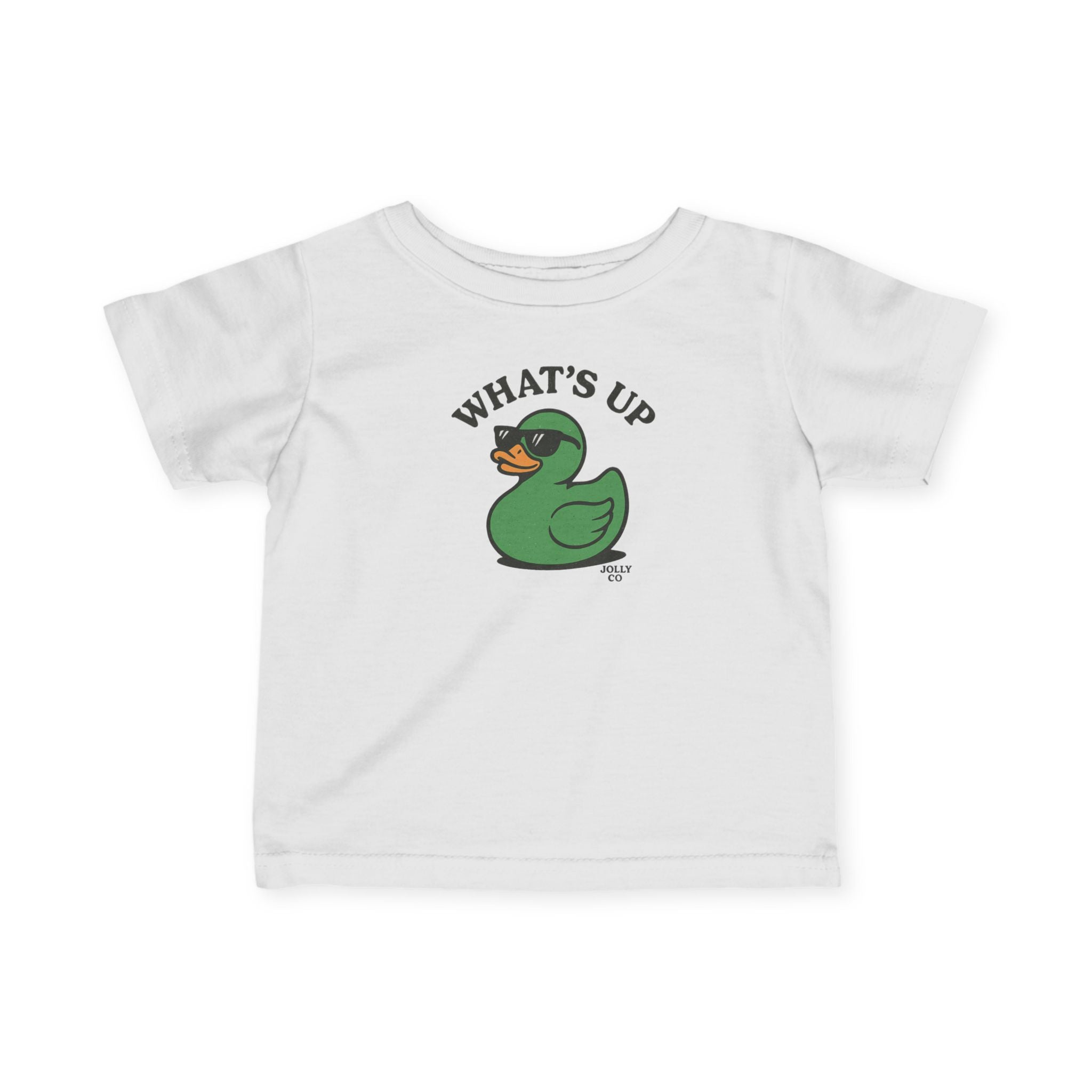 What's Up Ducky Baby Short Sleeve Tee - Jolly Co Creations