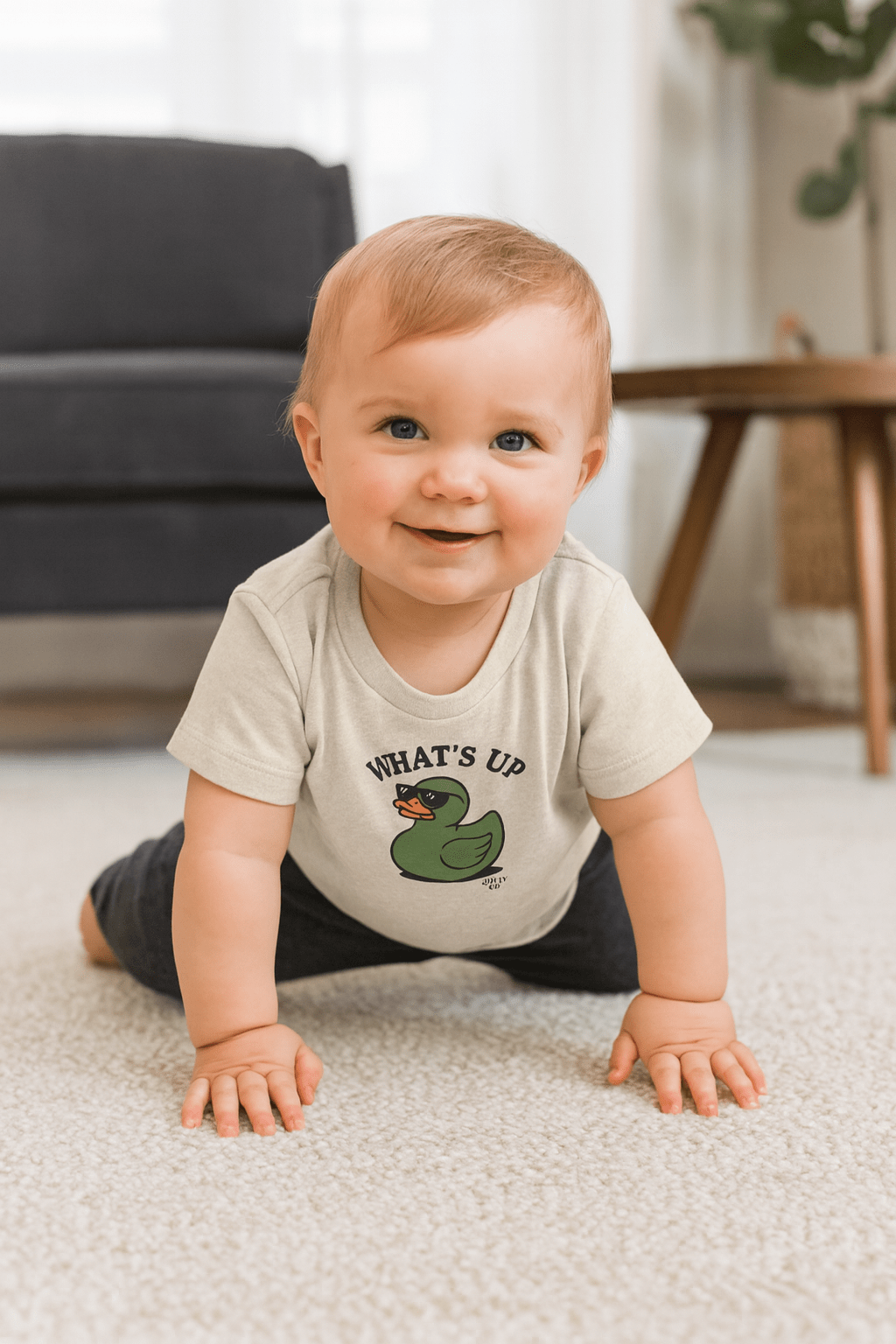 What's Up Ducky Baby Short Sleeve Tee - Jolly Co Creations