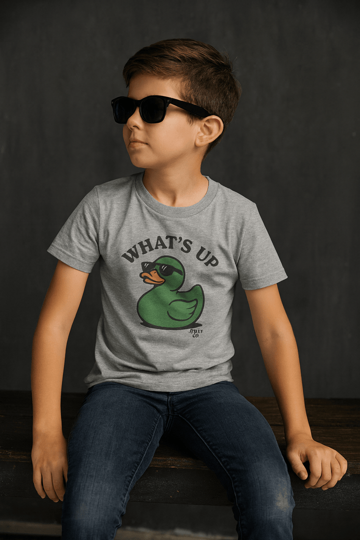 What's Up Ducky Kids Short Sleeve Tee - Jolly Co Creations