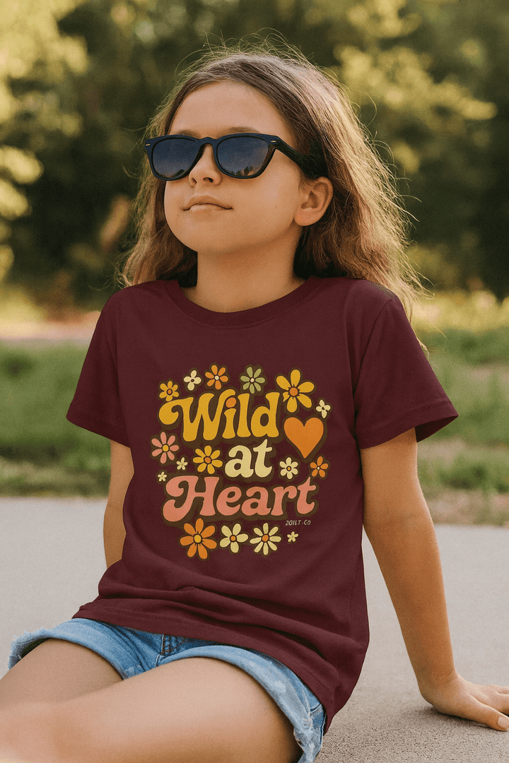 Wild at Heart Kids Short Sleeve Tee - Jolly Co Creations
