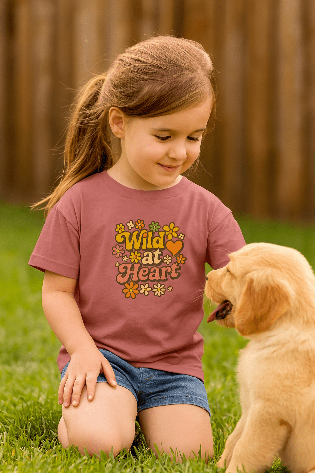 Wild at Heart Short Sleeve Toddler Tee - Jolly Co Creations