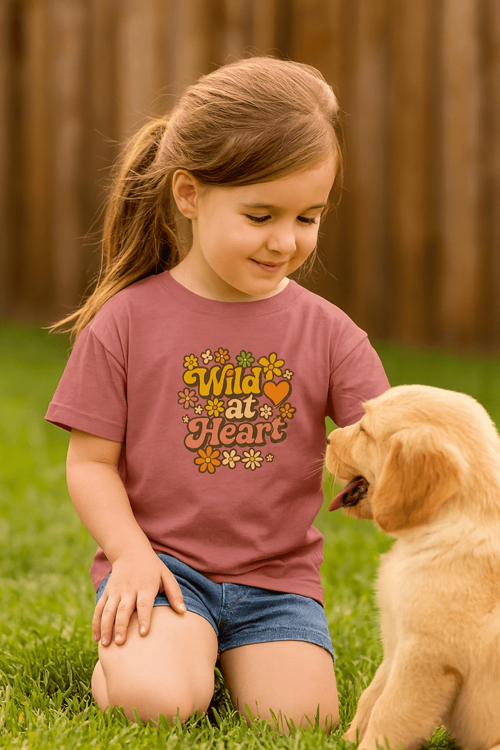 Wild at Heart Short Sleeve Toddler Tee - Jolly Co Creations