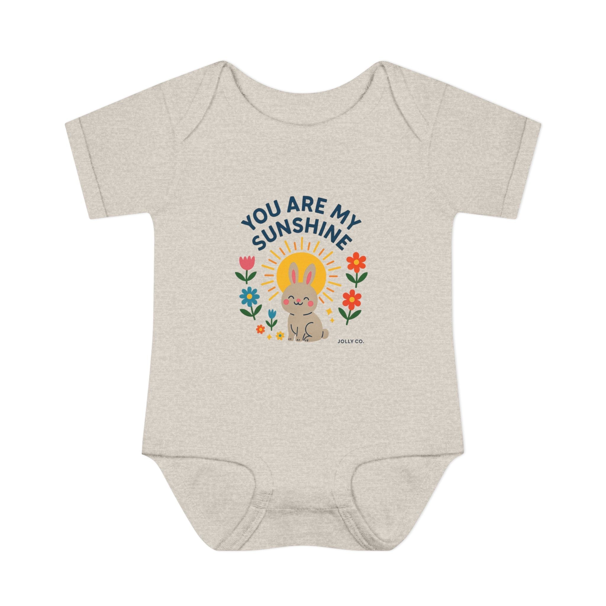 You Are My Sunshine Baby Short Sleeve Onesie - Jolly Co Creations