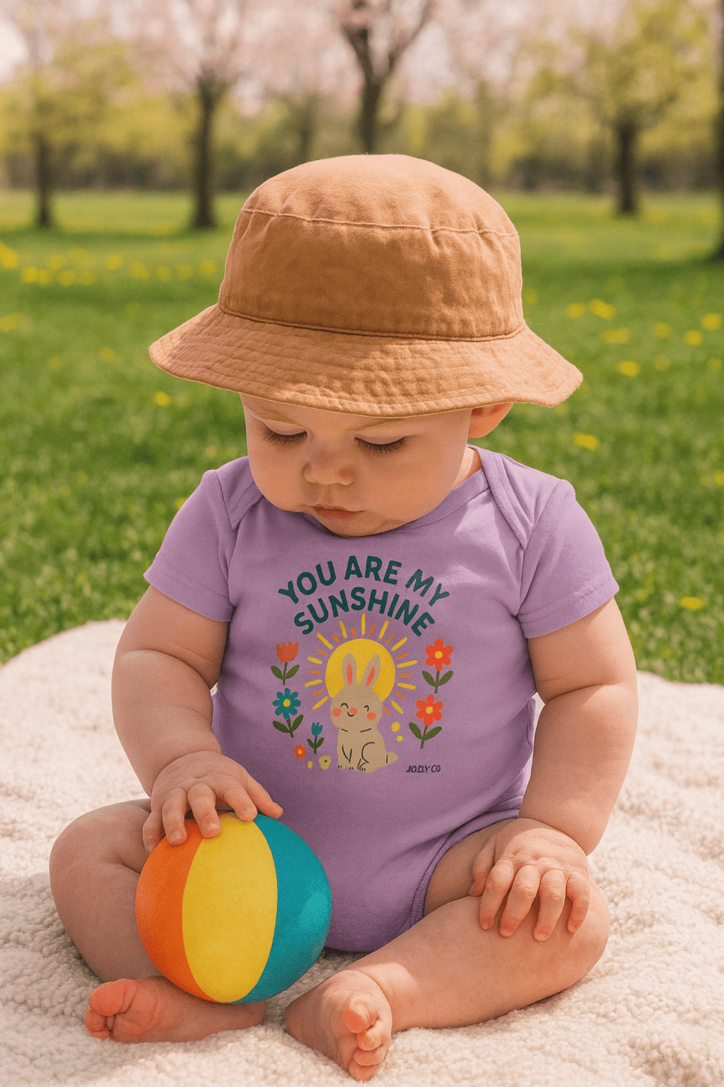 You Are My Sunshine Baby Short Sleeve Onesie - Jolly Co Creations