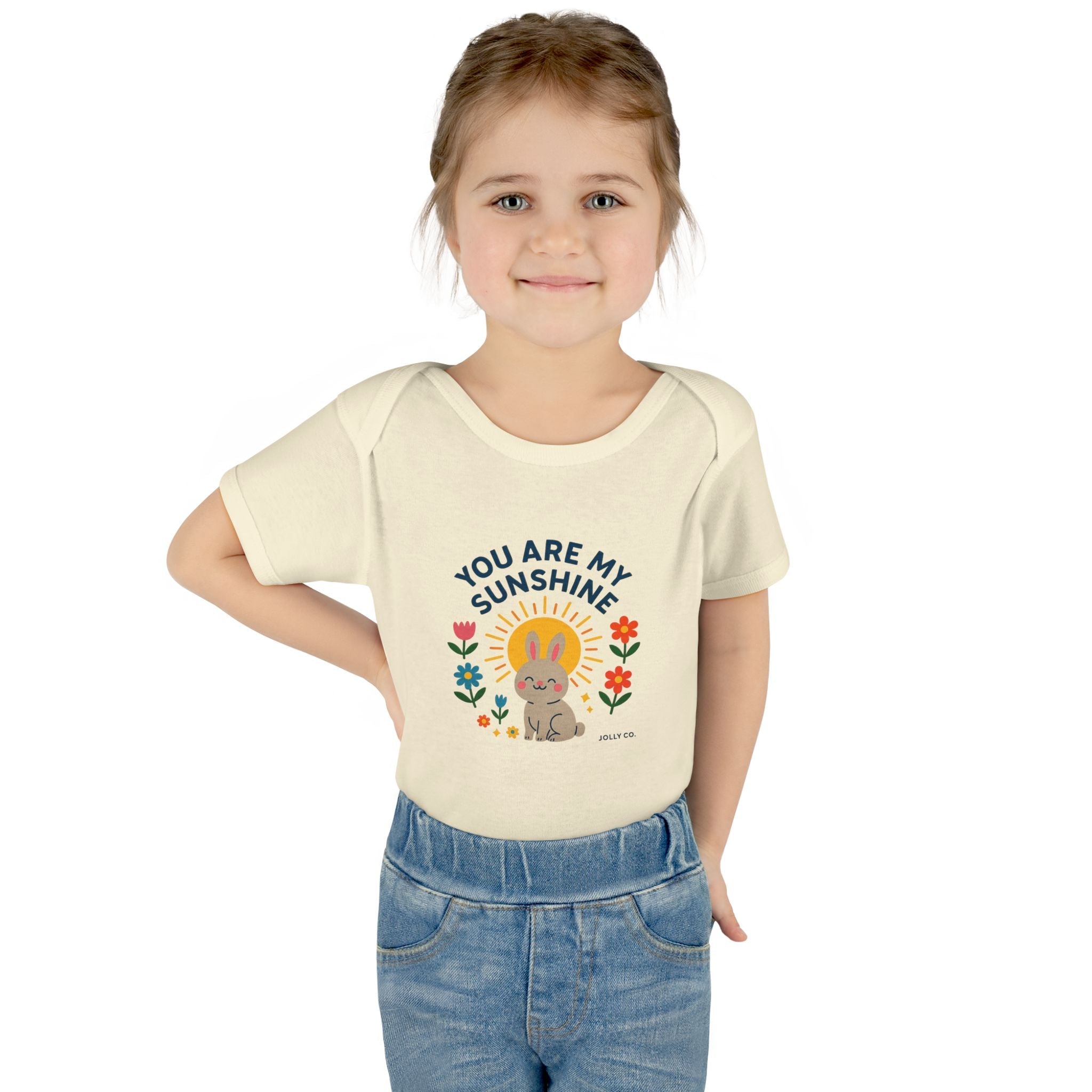 You Are My Sunshine Baby Short Sleeve Onesie - Jolly Co Creations