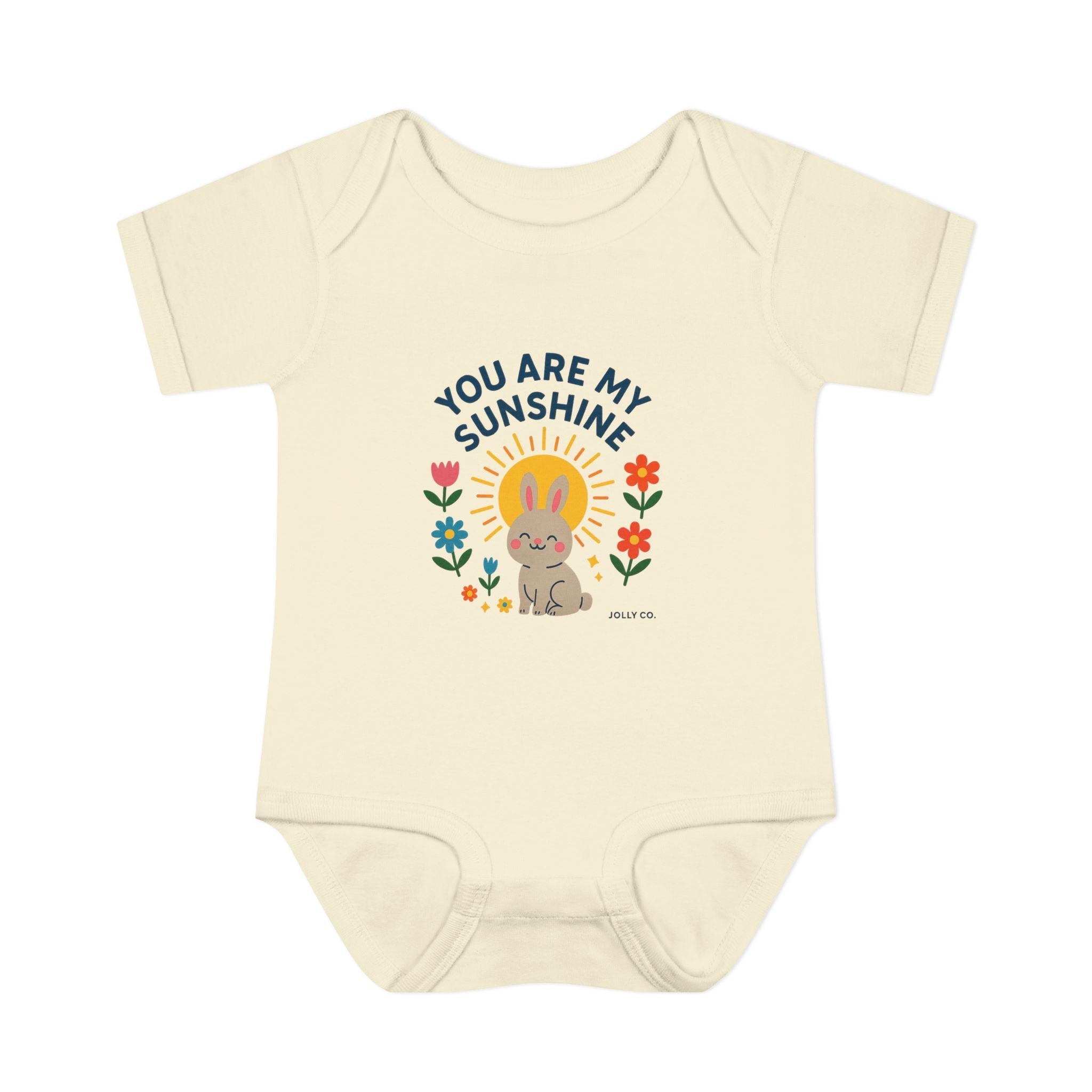 You Are My Sunshine Baby Short Sleeve Onesie - Jolly Co Creations